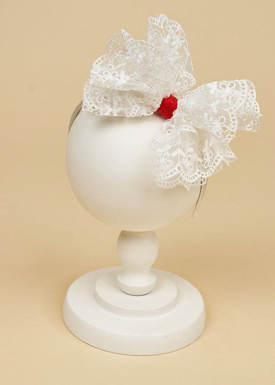 Кремове мереживо Cordeluta Bow і червона тафта AnneBebe