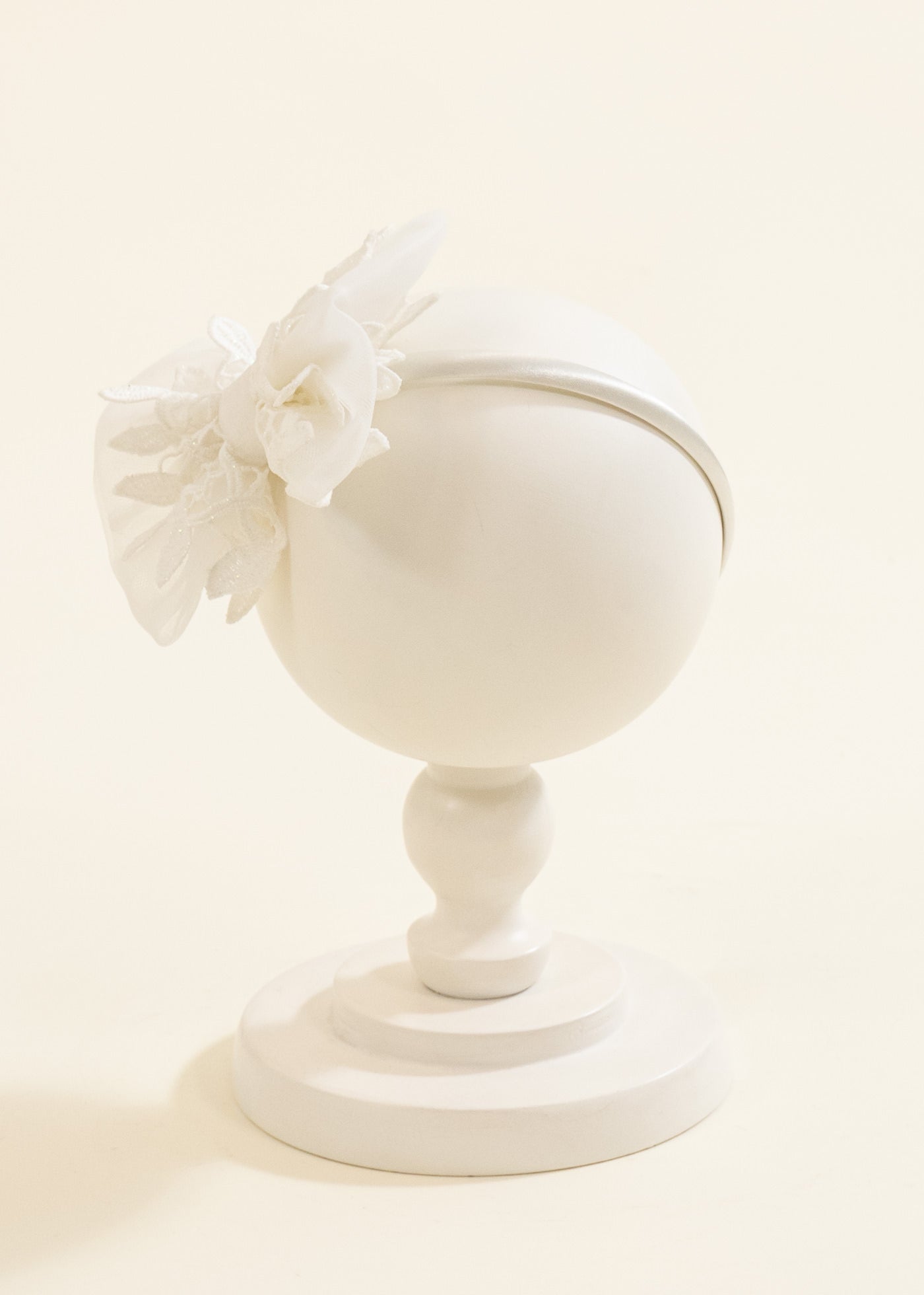 Cordeluta Funda Tull Crem Cu Dantela Cu Frunze Mari AnneBebe