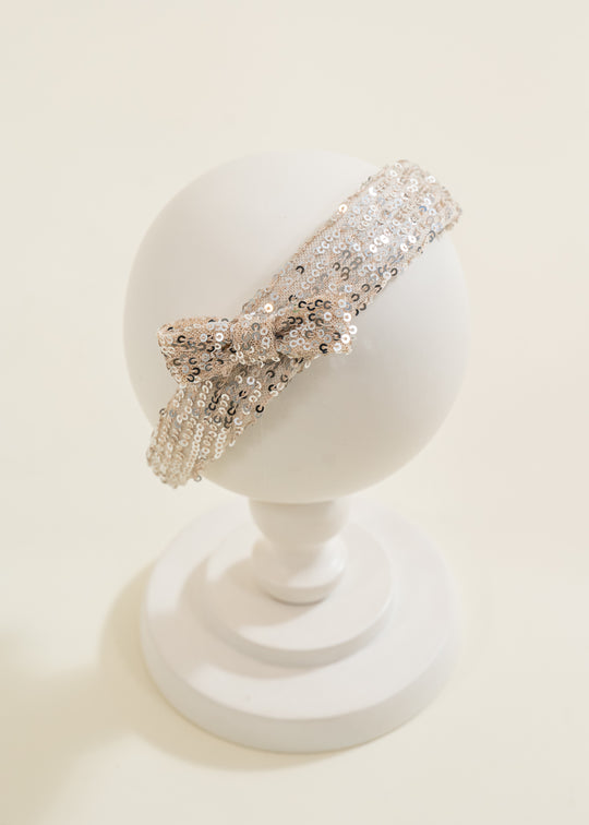 Cordleuta Cu Paiete Aurii Si Fundita AnneBebe