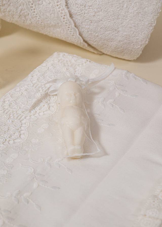Set Botez 2 Piese Maria Lumanare si Trusou Personalizate AnneBebe