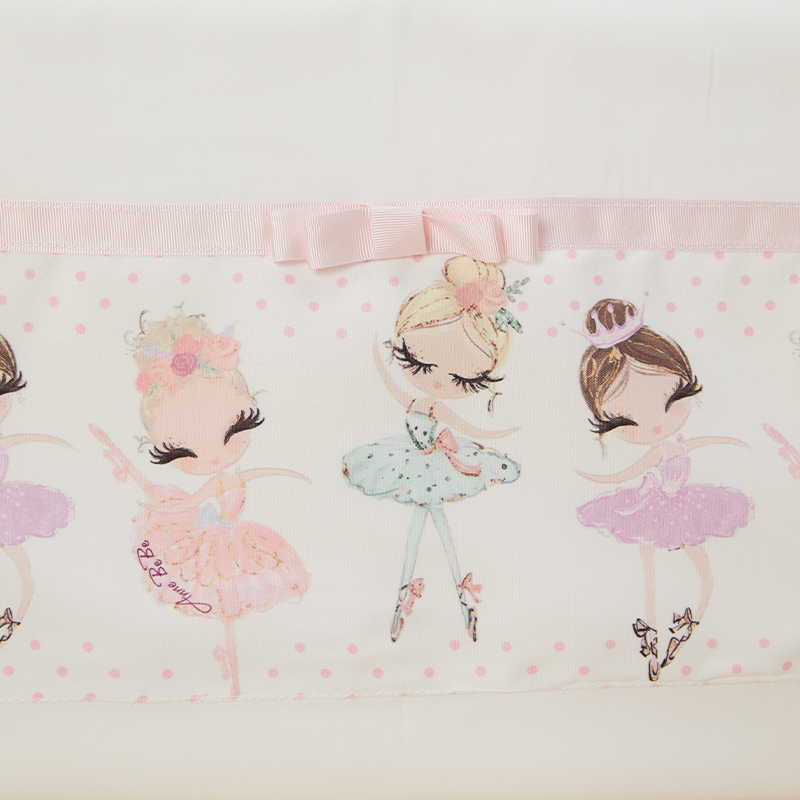 AnneBebe - Set Botez Livia Balerine Roz Barbie 2 Piese ( Rochita+Trusou ) Personalizat Botez AnneBebe