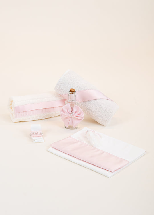 Trusou Catalina Crem Banda Satin Roz AnneBebe