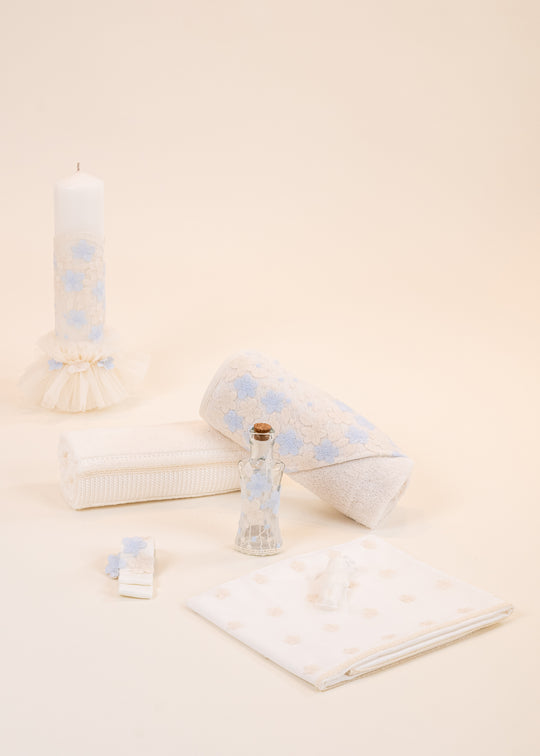 Francesca Christening Set 2 Pieces Candle Personalized Christening Kit AnneBebe