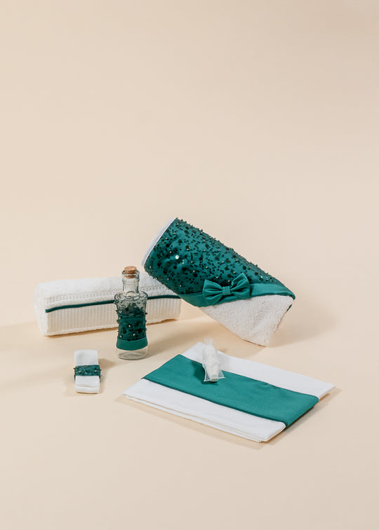 Trusou Olivia Crem Cu Paiete Verzi AnneBebe