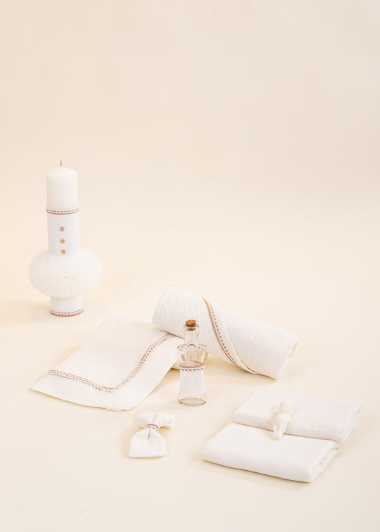 Eduard Christening Set 2 Pieces Candle Personalized Christening Set AnneBebe