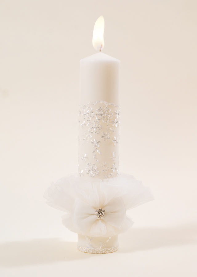 Set Botez Florina 3 Piese Lumanare Trusou si Cufar Personalizate AnneBebe