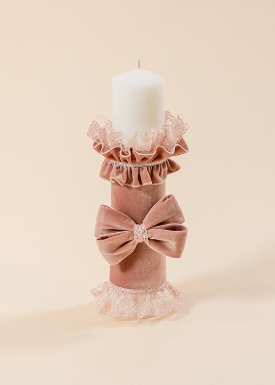 Sorina Candle Velvet Dusty Pink AnneBebe