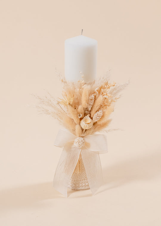 Otilia Lace Cappuccino Candle Spice Bouquet AnneBebe