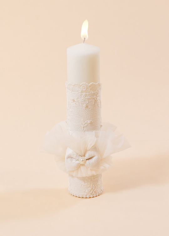 Lumanare Anemona Dantela Cappuccino AnneBebe