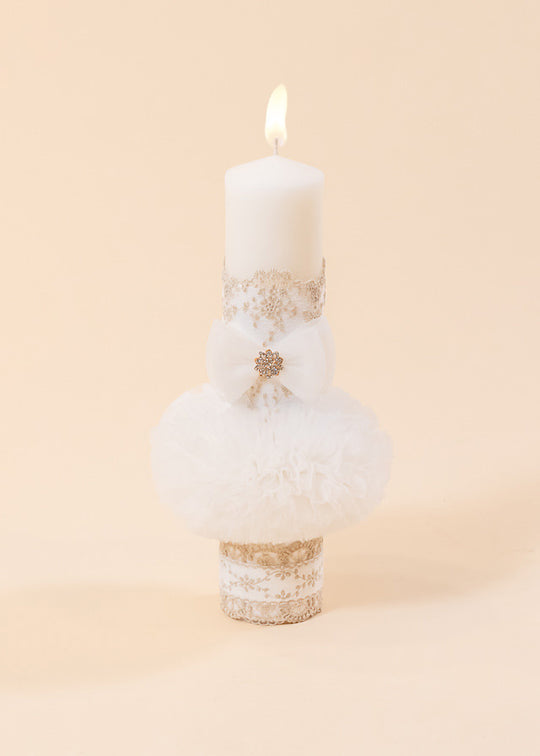 Natalia Candle Cream Lace Twigs New AnneBebe