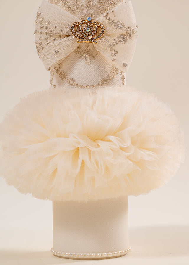 Set Botez  3 Piese  Rochie Trusou si Lumanare Personalizat Botez AnneBebe