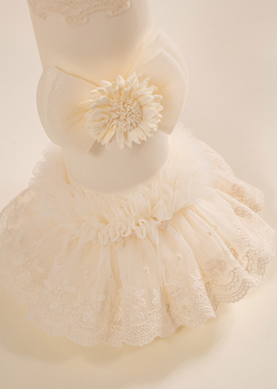 Mira 3 Piece Baptism Set Dress, Trouser and Candle Personalized Baptism AnneBebe