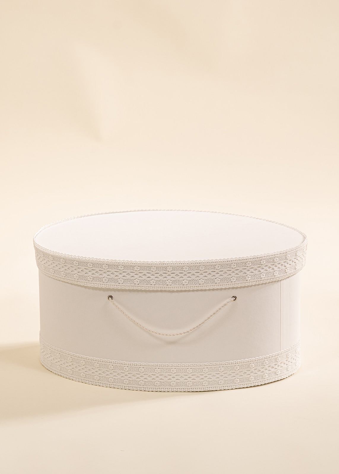 Cufar Brandusa Oval Crem Banda Dantela Bumbac AnneBebe