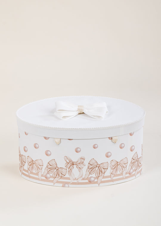 Leila Cream Chest with Bow and Balloon Print Beige AnneBebe
