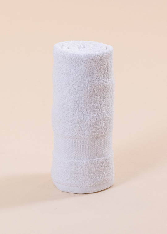 Large White Cotton Baby Towel 70x140 cm AnneBebe