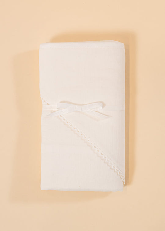 Cream Muslin Towel With Hood 75x90 AnneBebe