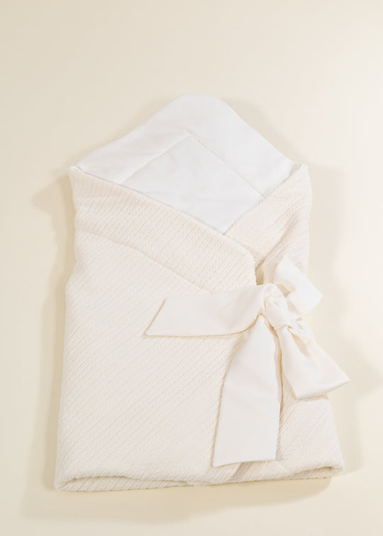 Paturica 3 In1 Crem Inchis Tricot Cu Bumbac AnneBebe