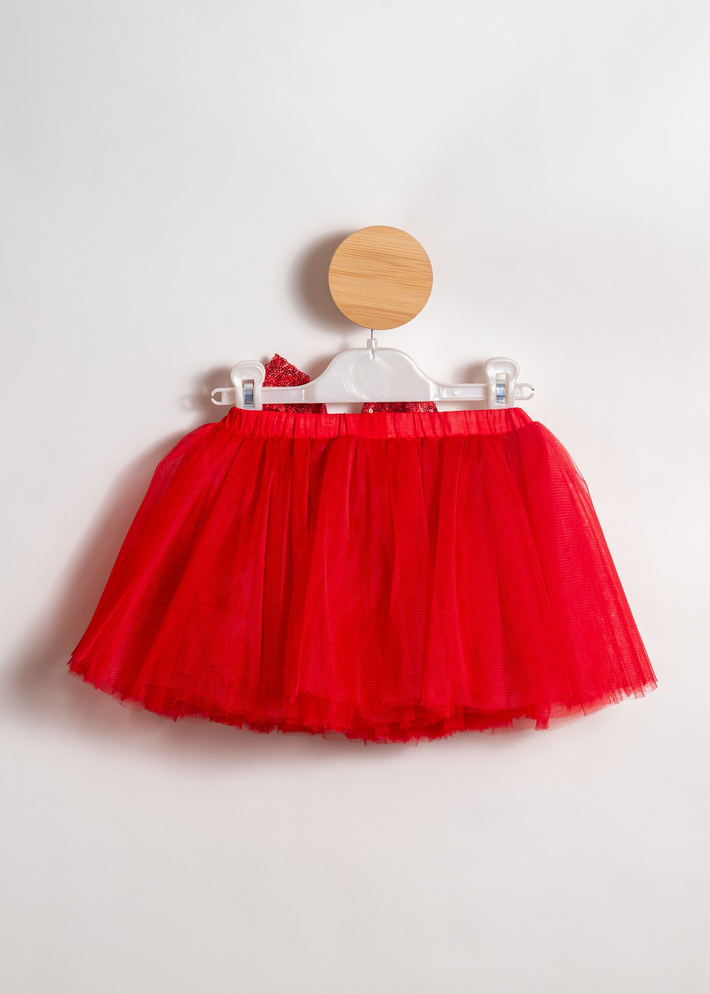 Fusta Tull Rosu Funda Paiete AnneBebe