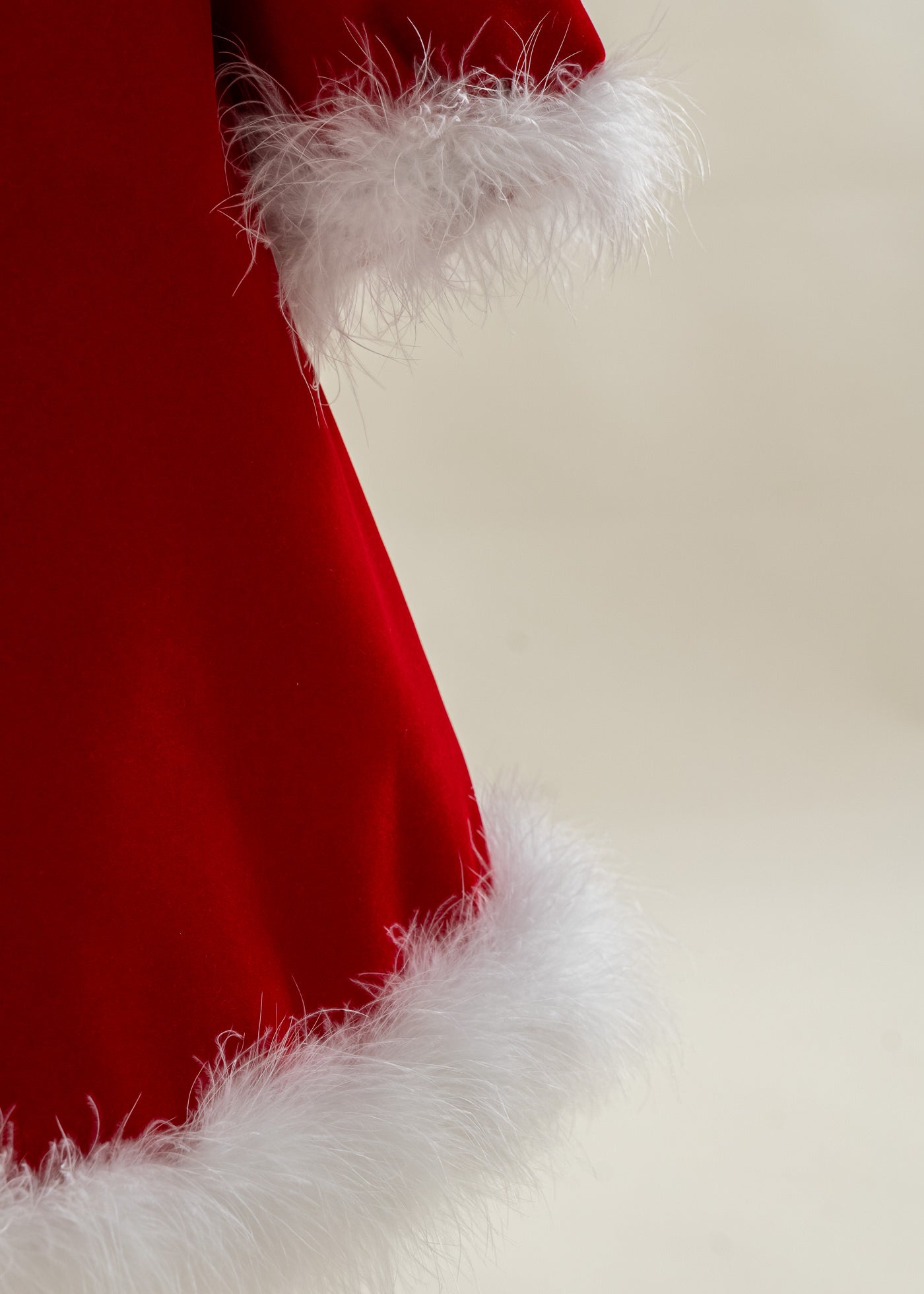 Rochie Craciunita De Catifea Rosie Cu Fulgi AnneBebe