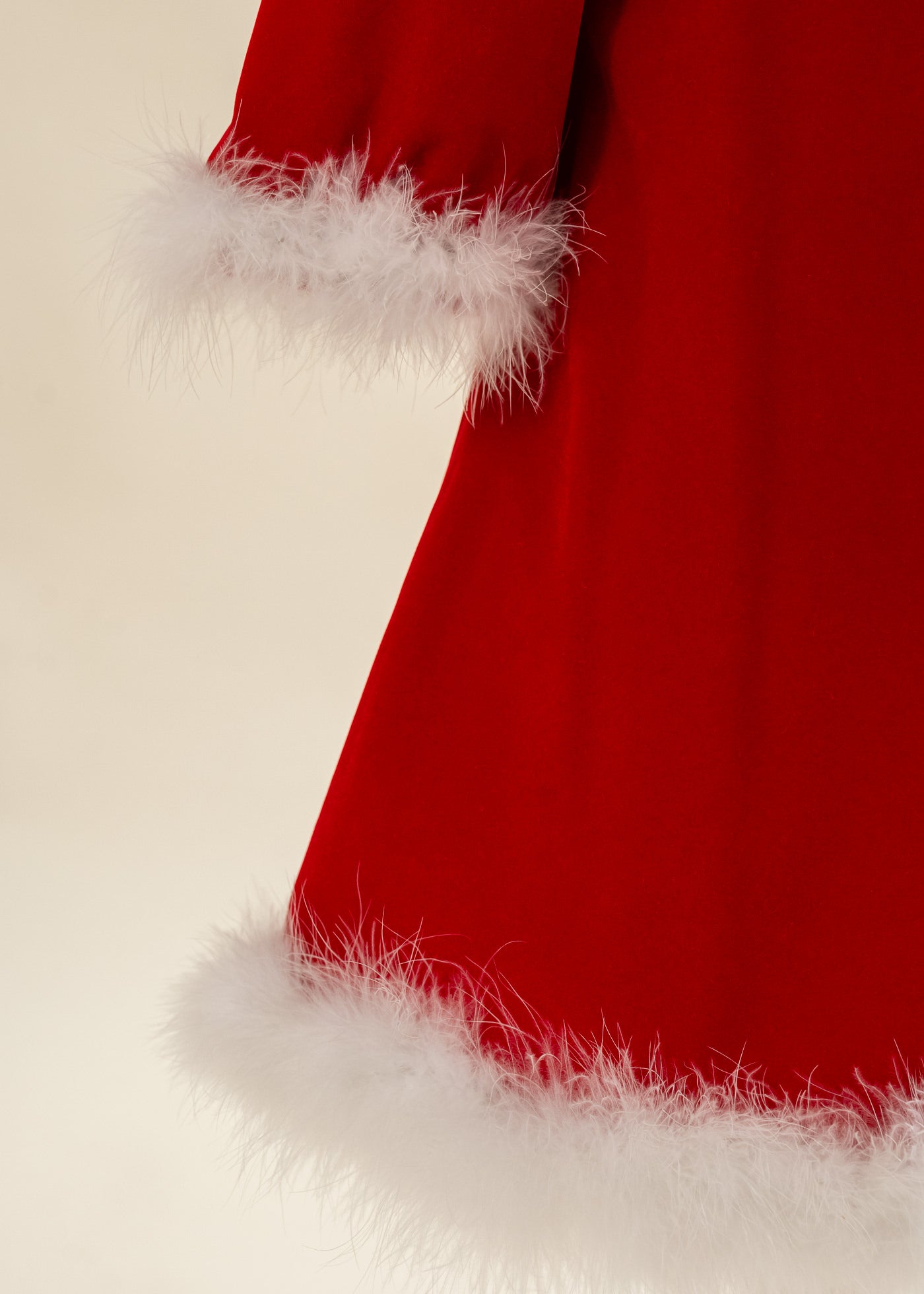 Rochie Craciunita De Catifea Rosie Cu Fulgi AnneBebe