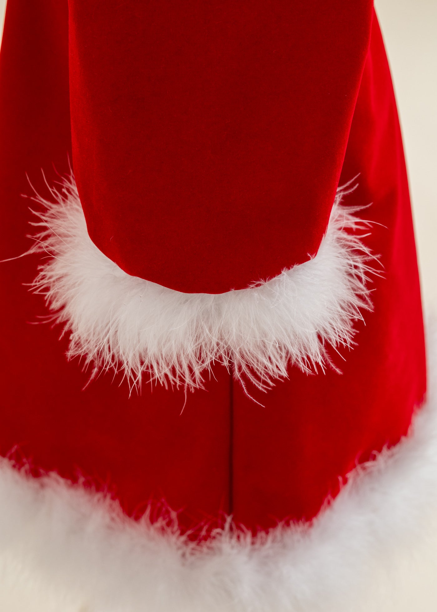 Rochie Craciunita De Catifea Rosie Cu Fulgi AnneBebe