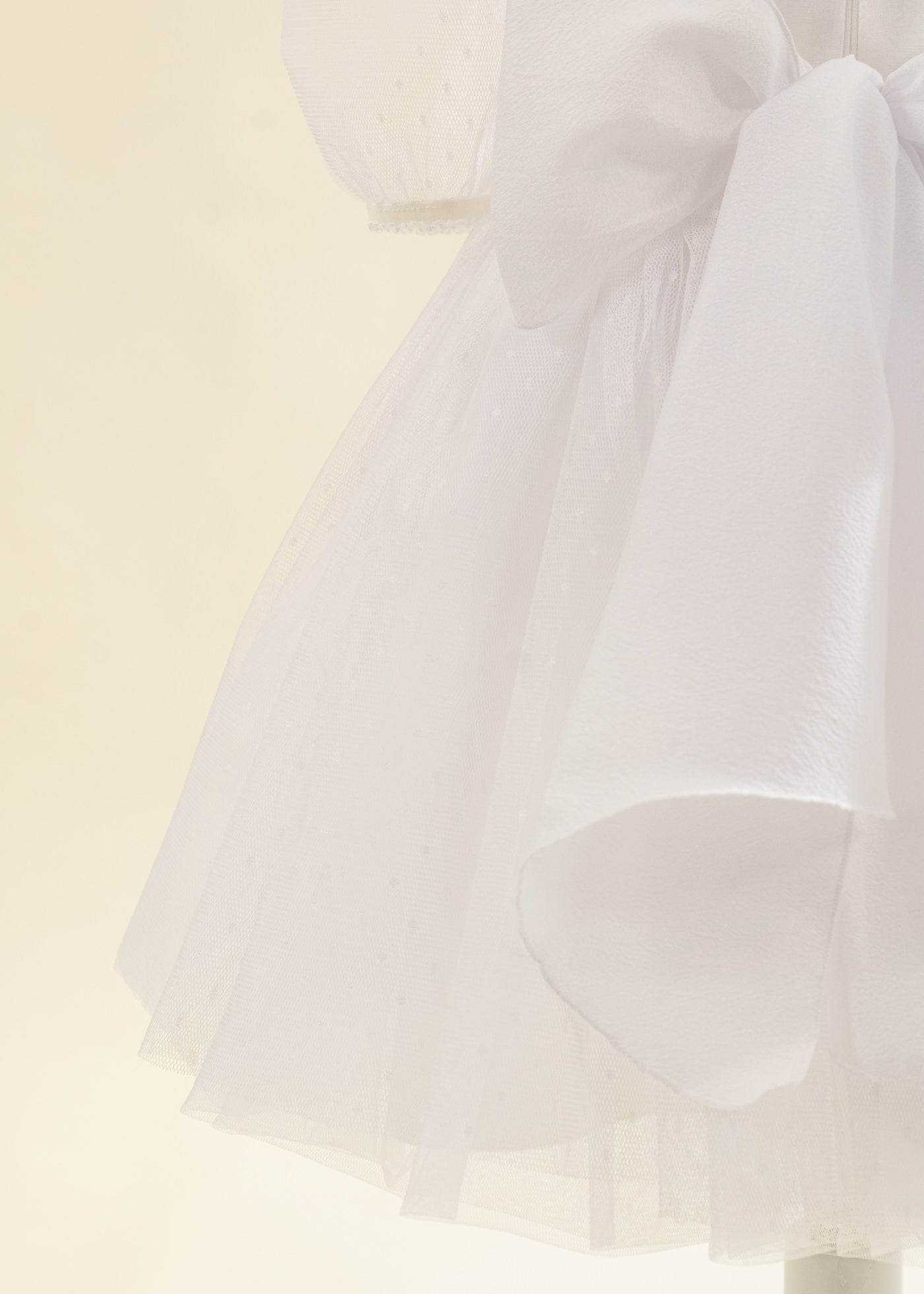 Rochita Fulg De Nea Alba Cu Picouri Si Fulgi La Umar AnneBebe