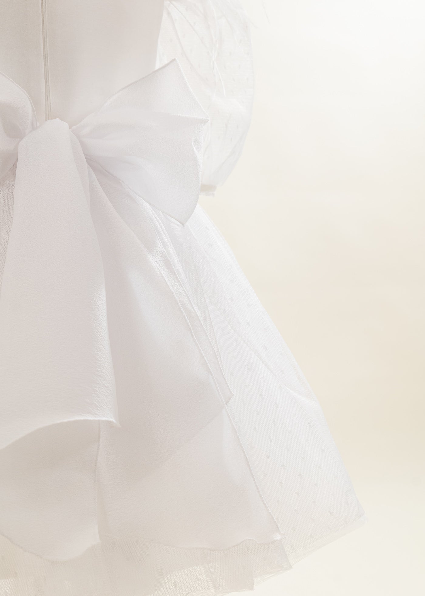 Rochita Fulg De Nea Alba Cu Picouri Si Fulgi La Umar AnneBebe