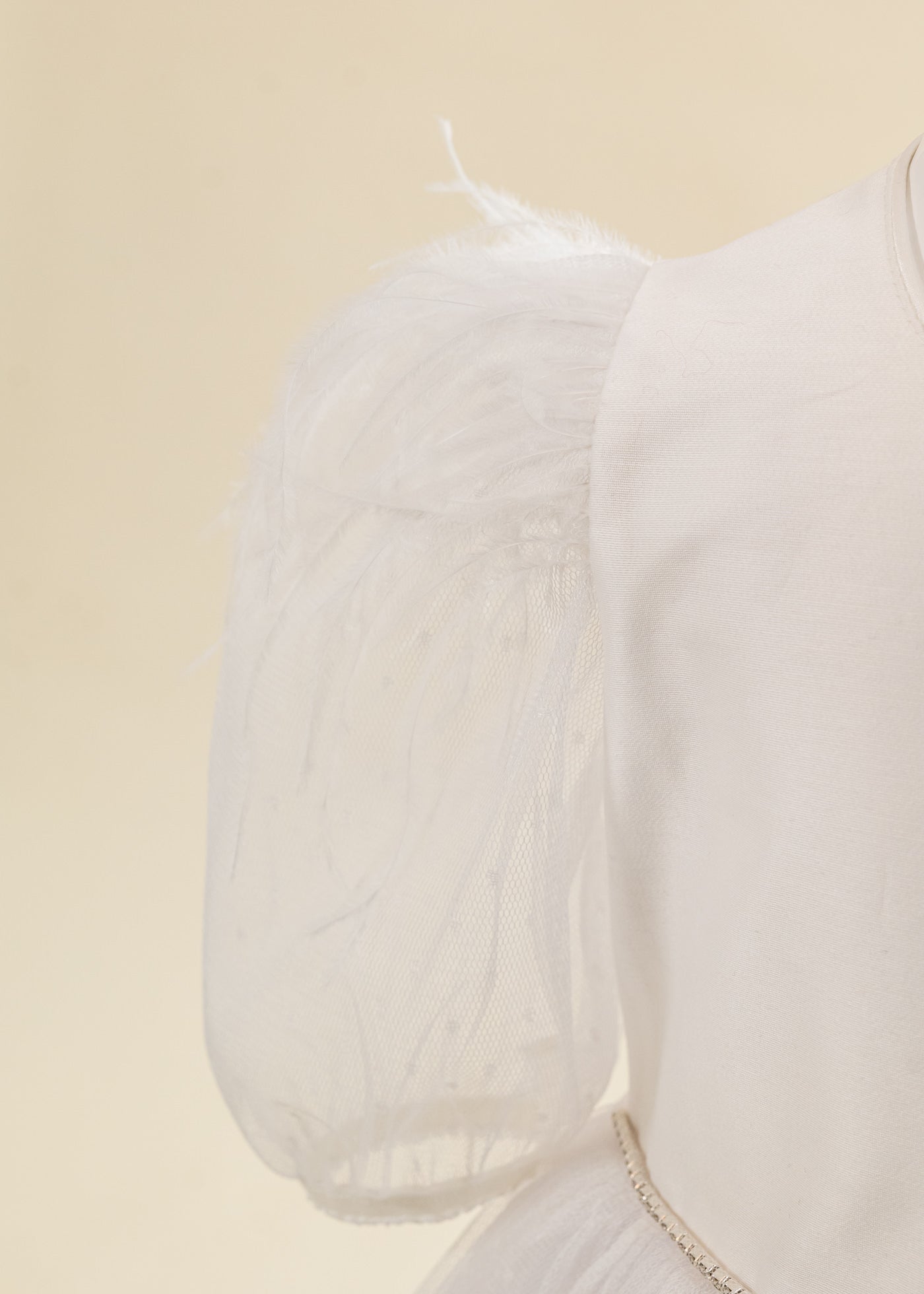 Rochita Fulg De Nea Alba Cu Picouri Si Fulgi La Umar AnneBebe