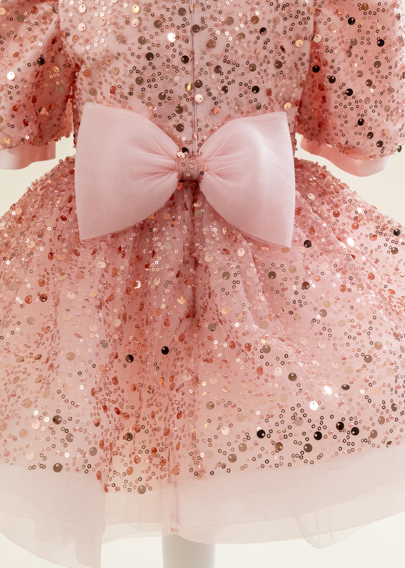 Rochita Tull Roz Cu Paiete Roz AnneBebe