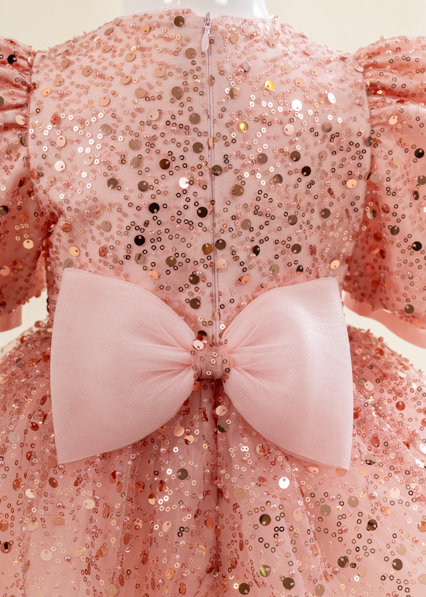 Rochita Tull Roz Cu Paiete Roz AnneBebe