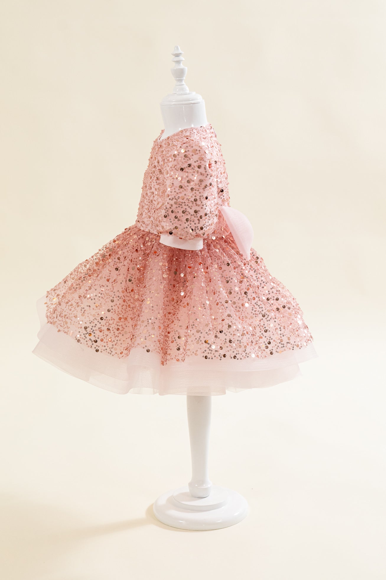 Rochita Tull Roz Cu Paiete Roz AnneBebe