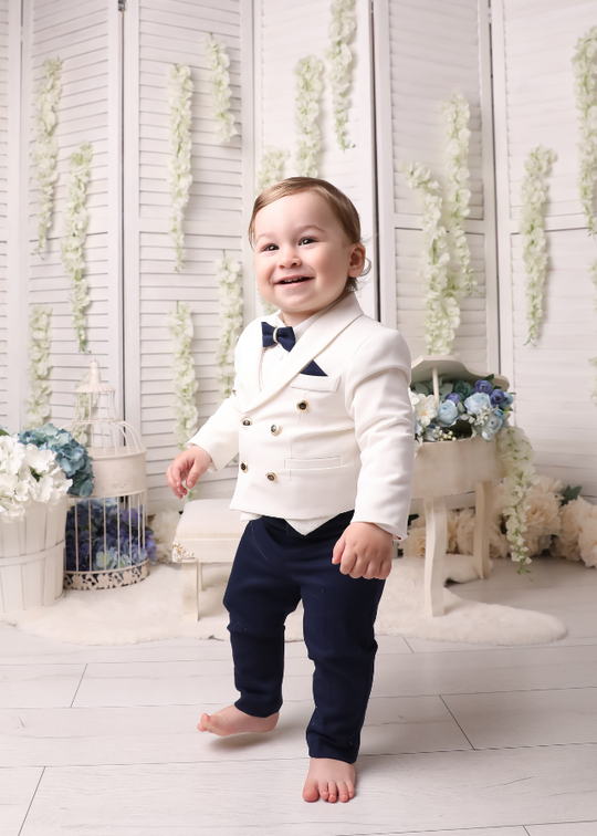 Ianis Suit Jacket Shawl Collar Cream AnneBebe
