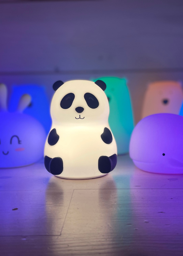 Lampa de Veghe Urs Panda din Silicon cu USB tip C 52-0059 Rabbit & Friends