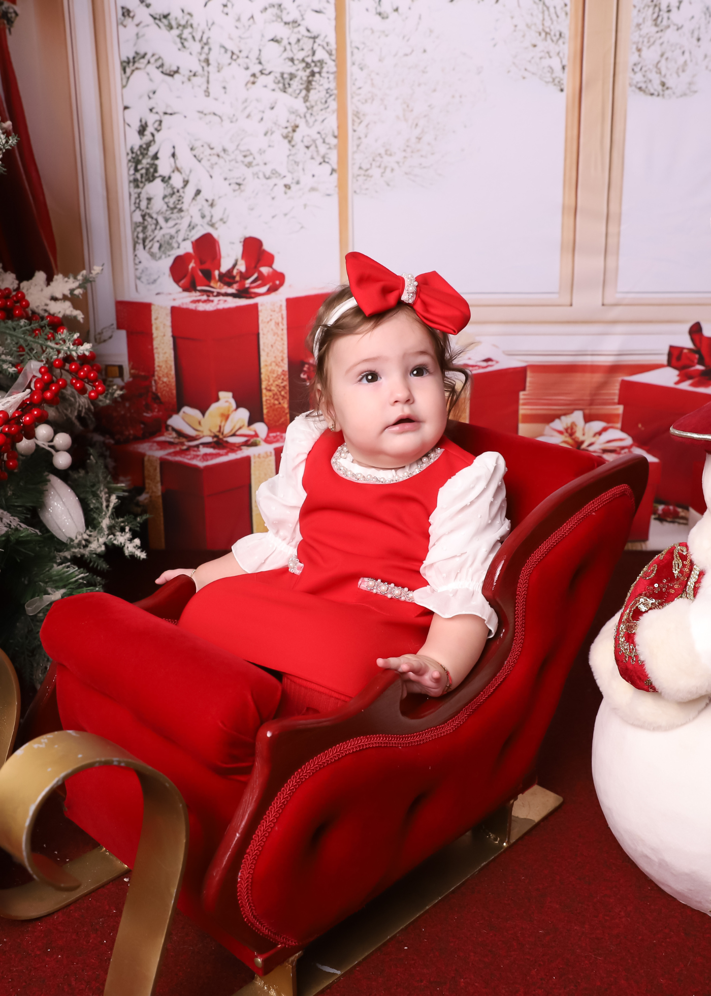 Rochita Rosie Cu Perle La Gat Si Buzunare AnneBebe