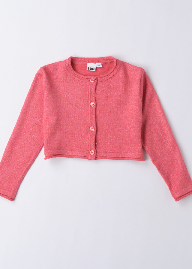 Cardigan Tricotat Corai Cu Fir Metalizat 4B323.00 iDO