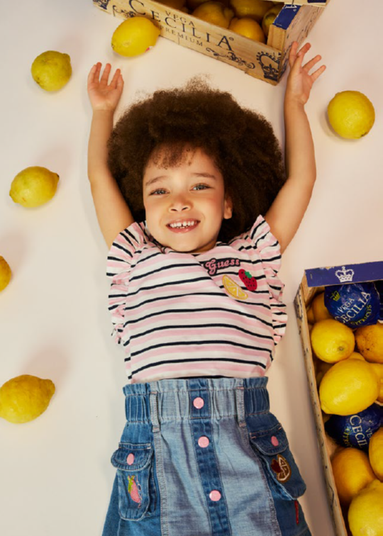 Fusta Denim cu Capse Roz K6GD05 D7850 MRBW  Guess