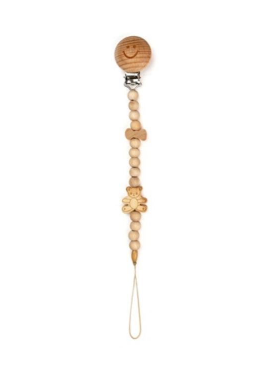Suport Pentru Suzeta din Lemn Organic cu Smiley CSYA1000 Baby Cosy