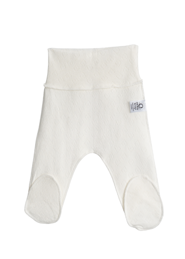 Pantaloni Nou-Nascut cu Botosi Crem din Bumbac Impregnat cu Lanolina MOM-54 Momykeep