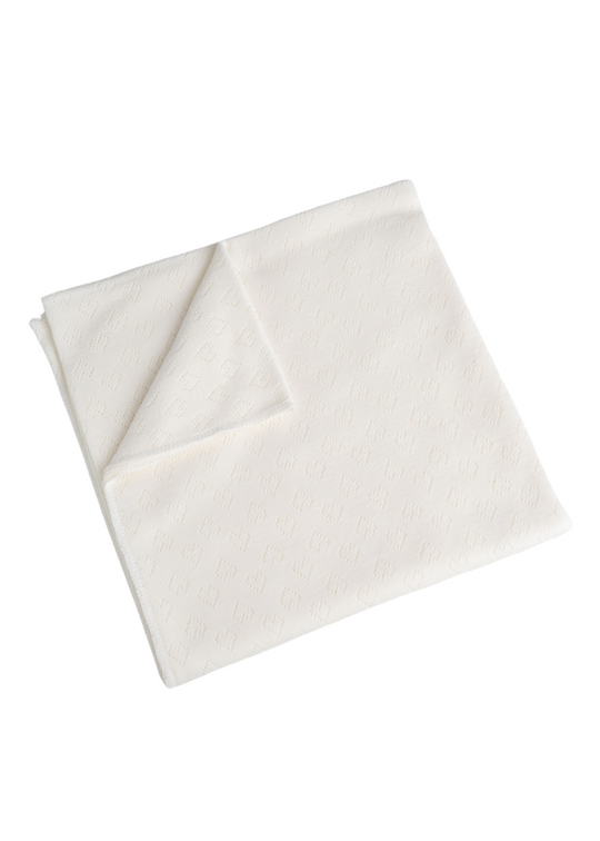 Thin Cream Cotton Blanket Impregnated with Lanolin 70X90 cm MOM-052 Momykeep