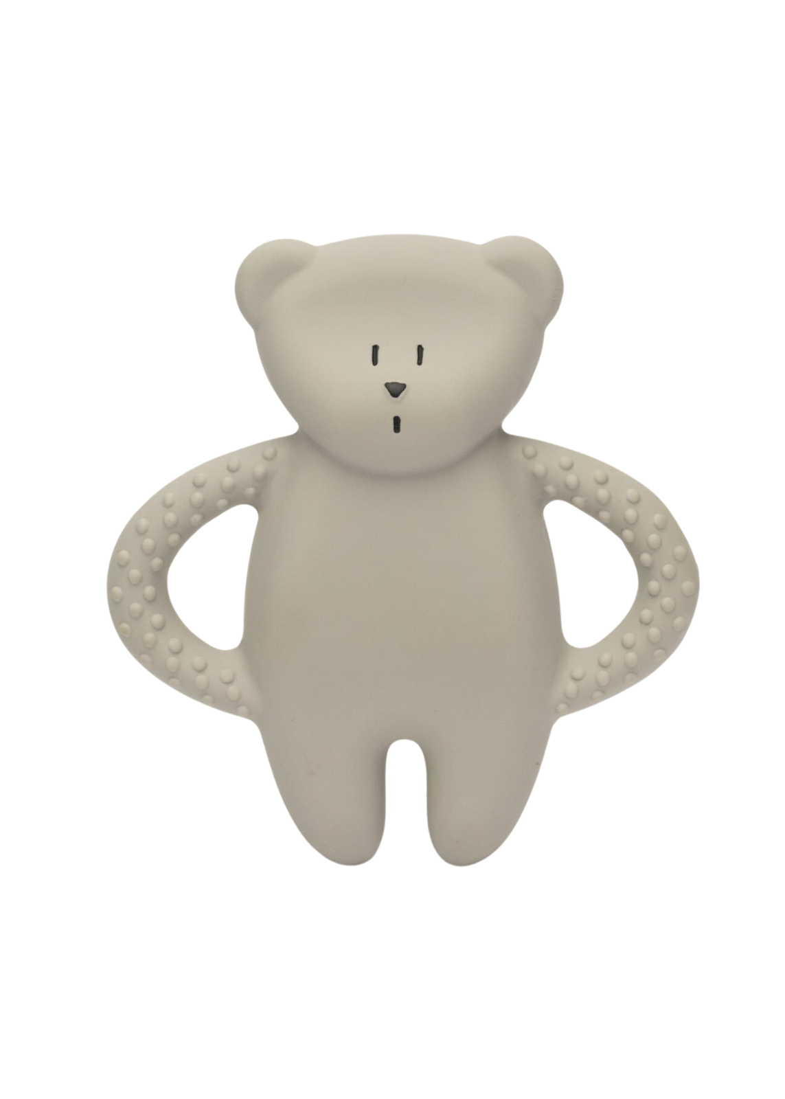 Teething Toy Bear Pure Natural Latex Bear Gray Moonie