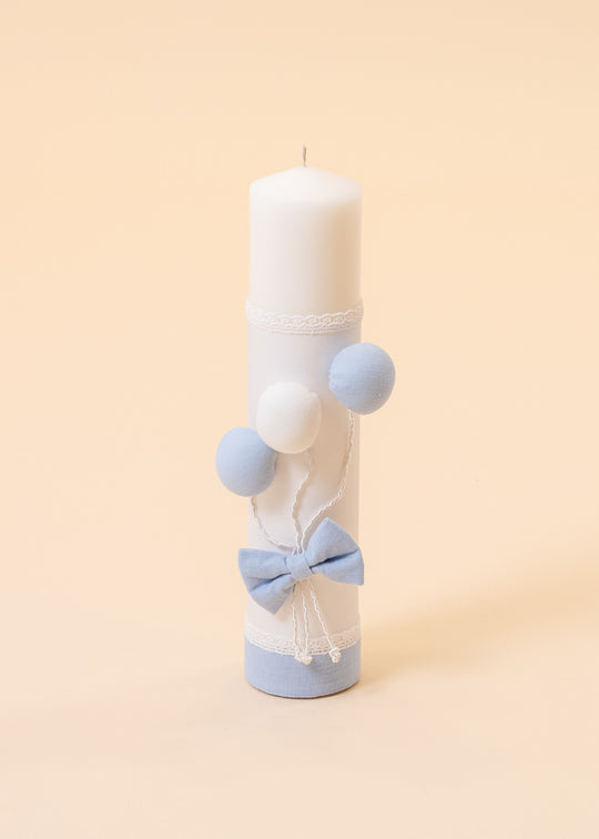 Candle Gabriel Cream Balloons Blue And Cream Annebebe