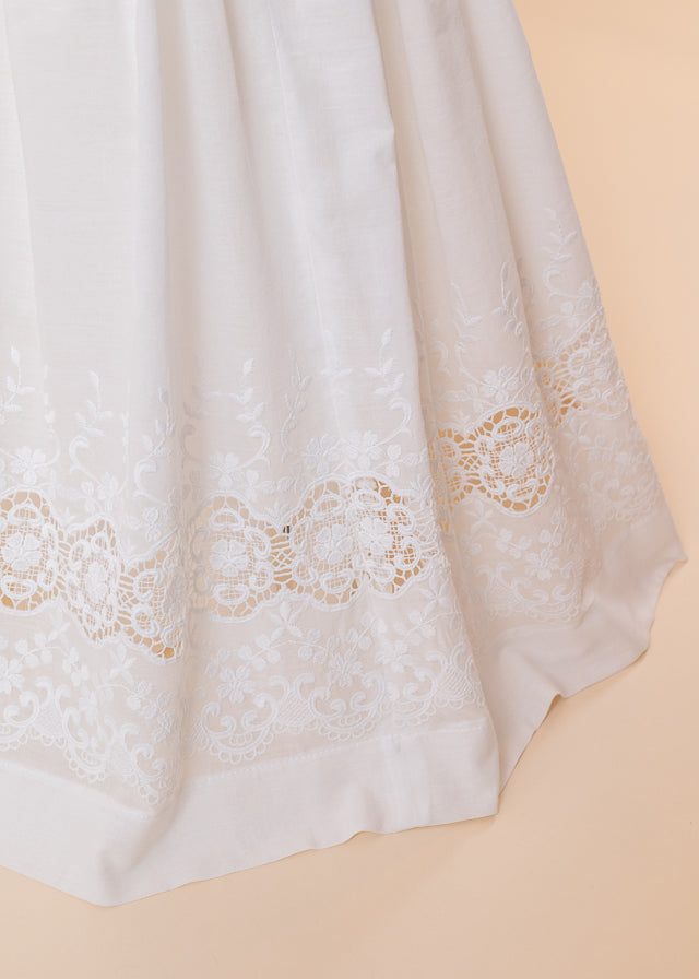 Cream Catholic Dress Bbc Embroidery