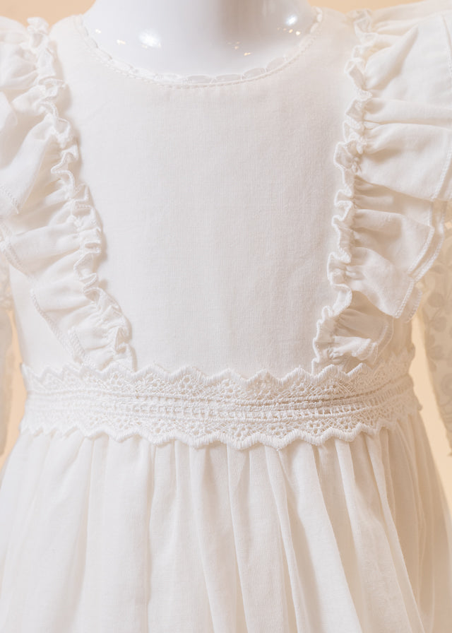 Cream Catholic Dress Bbc Embroidery
