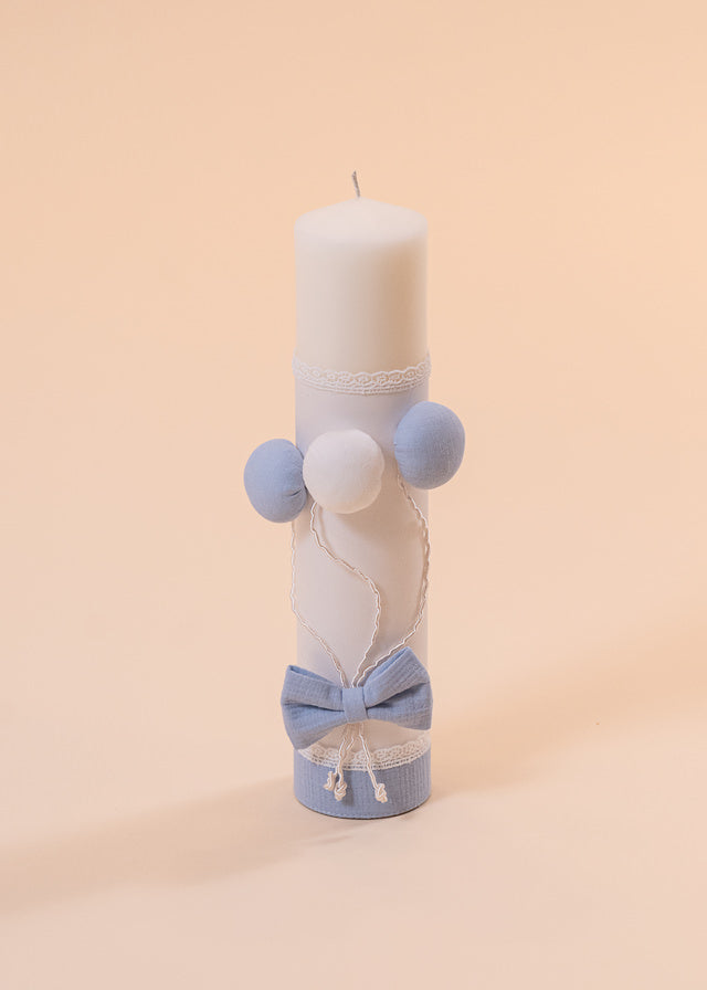 Gabriel Christening Set 2 Pieces, Candle and Personalized AnneBebe Kit