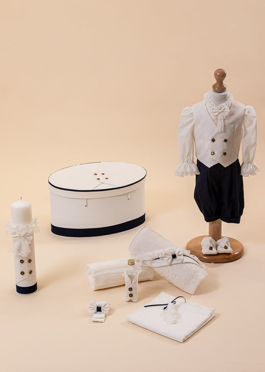 Set Print 4 Piese Costum Trusou Lumanare si Cufar AnneBebe