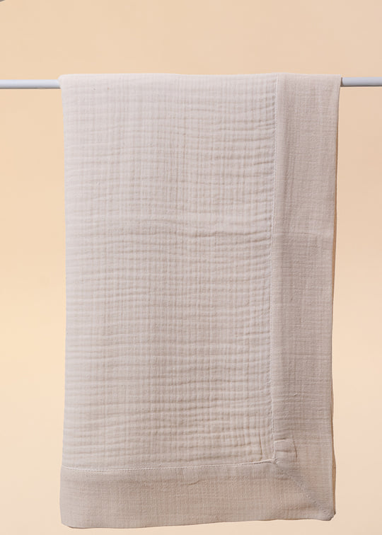 Pled din Muselina Bumbac Cappuccino 80x85cm AnneBebe
