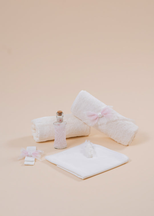 Trusou Fete Violeta Crem Funde Tull Roz Cu Dantela Crem AnneBebe