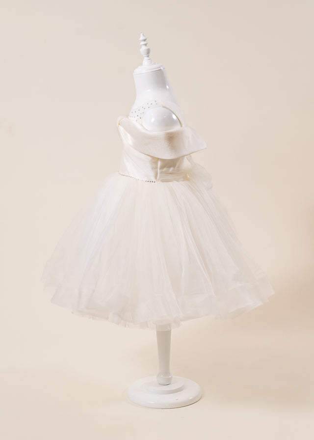 Rochie Ceremonie Ivory cu Fusta din Tulle 10270 Mon Princess