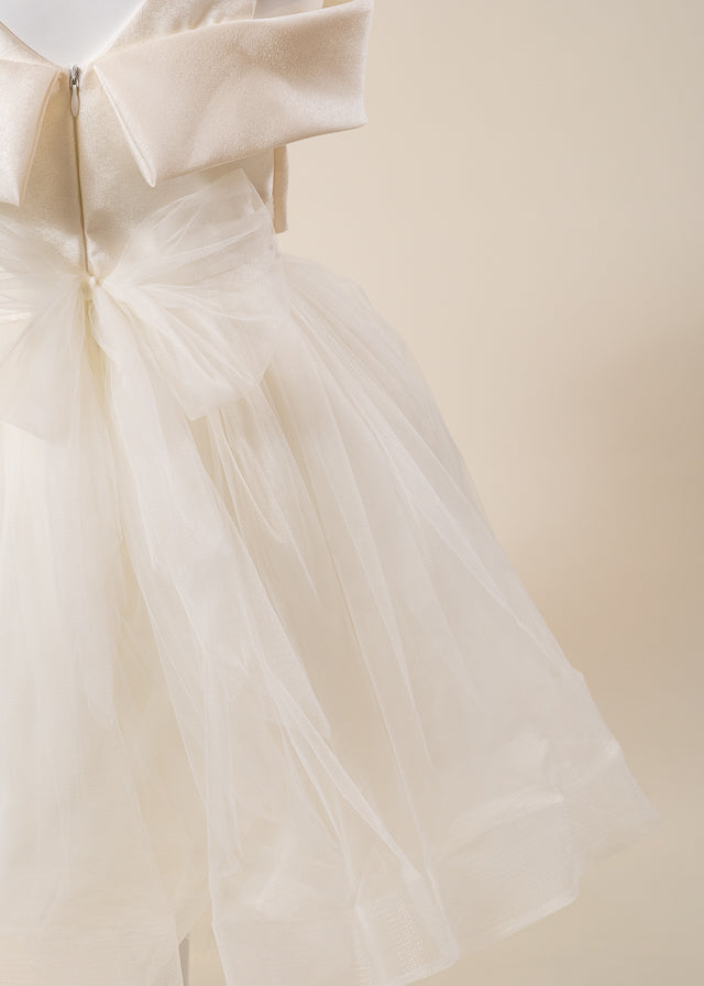 Rochie Ceremonie Ivory cu Fusta din Tulle 10270 Mon Princess