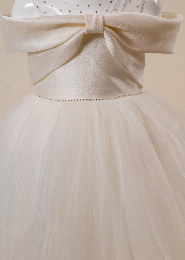 Rochie Ceremonie Ivory cu Fusta din Tulle 10270 Mon Princess